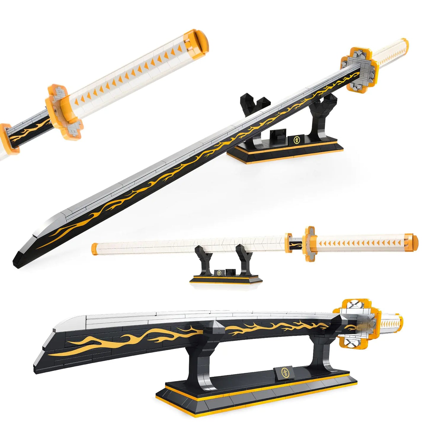 Zenitsu Anime Katana Building Kit - 956pc Collectible