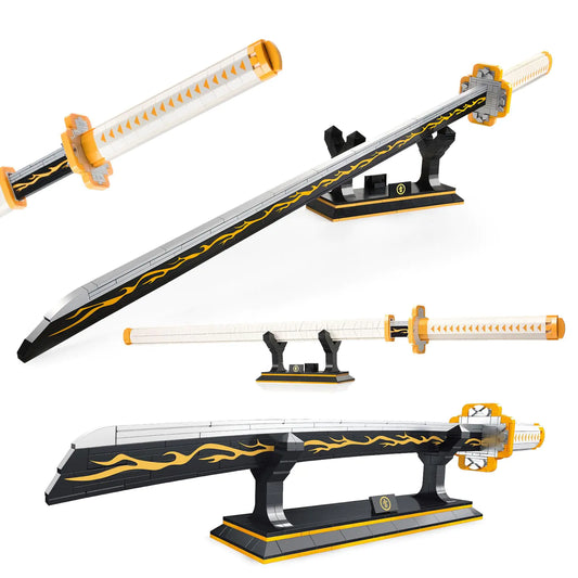 Zenitsu Anime Katana Building Kit - 956pc Collectible